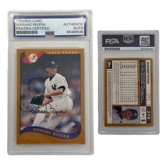 2002 Mariano Rivera Topps Limited #270 PSA AUTO Authentic