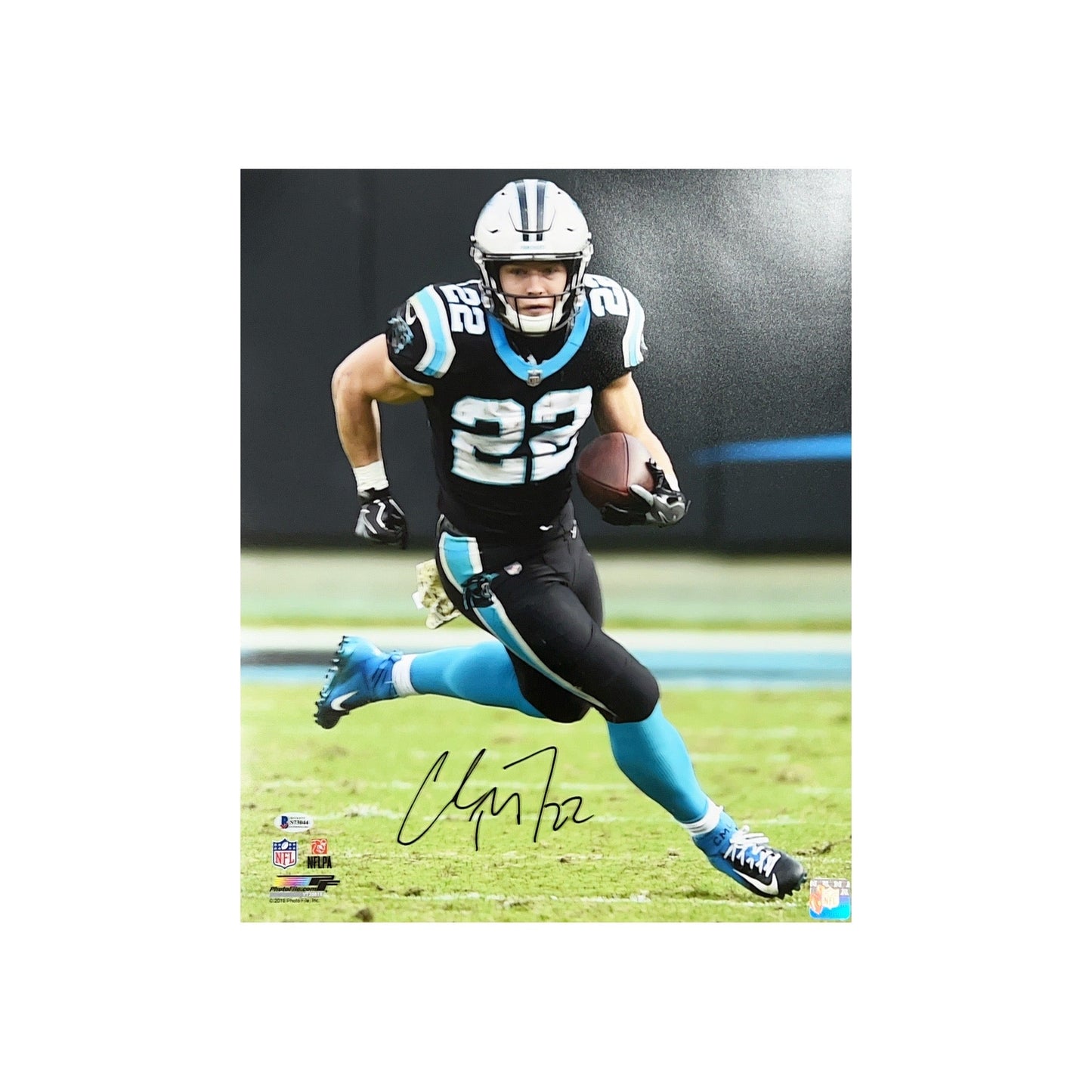 Christian McCaffrey Autographed Carolina Panthers 16x20 Beckett