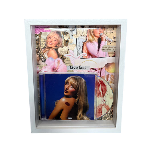 Sabrina Carter Short N' Sweet 8x10 Framed CD 2 Photo Collage White Frame