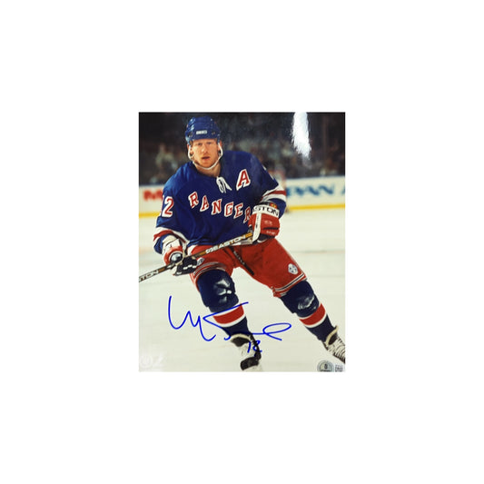 Mike Keane Autographed New York Rangers 8x10 Beckett