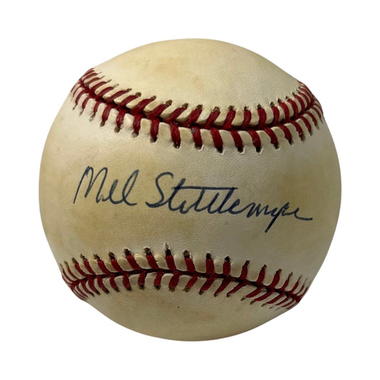 Mel Stottlemyre Autographed Official National League Baseball JSA
