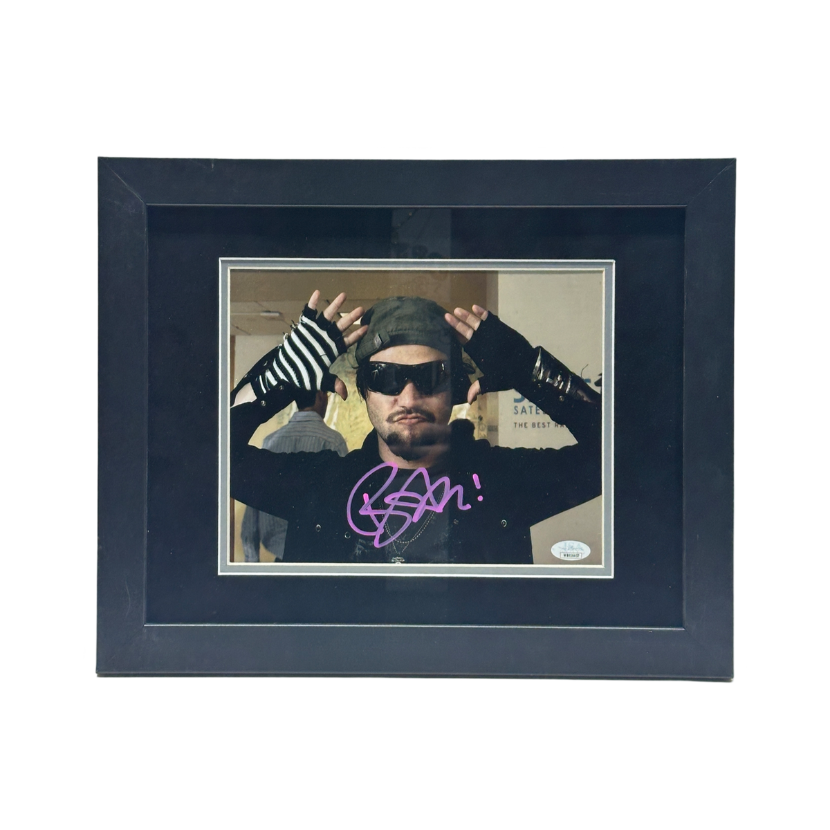 Bam Margera Autographed Jackass 8x10 JSA - Framed