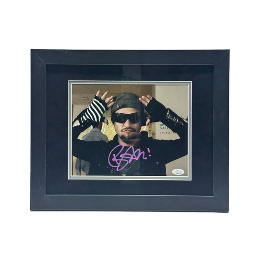 Bam Margera Autographed Jackass 8x10 JSA - Framed