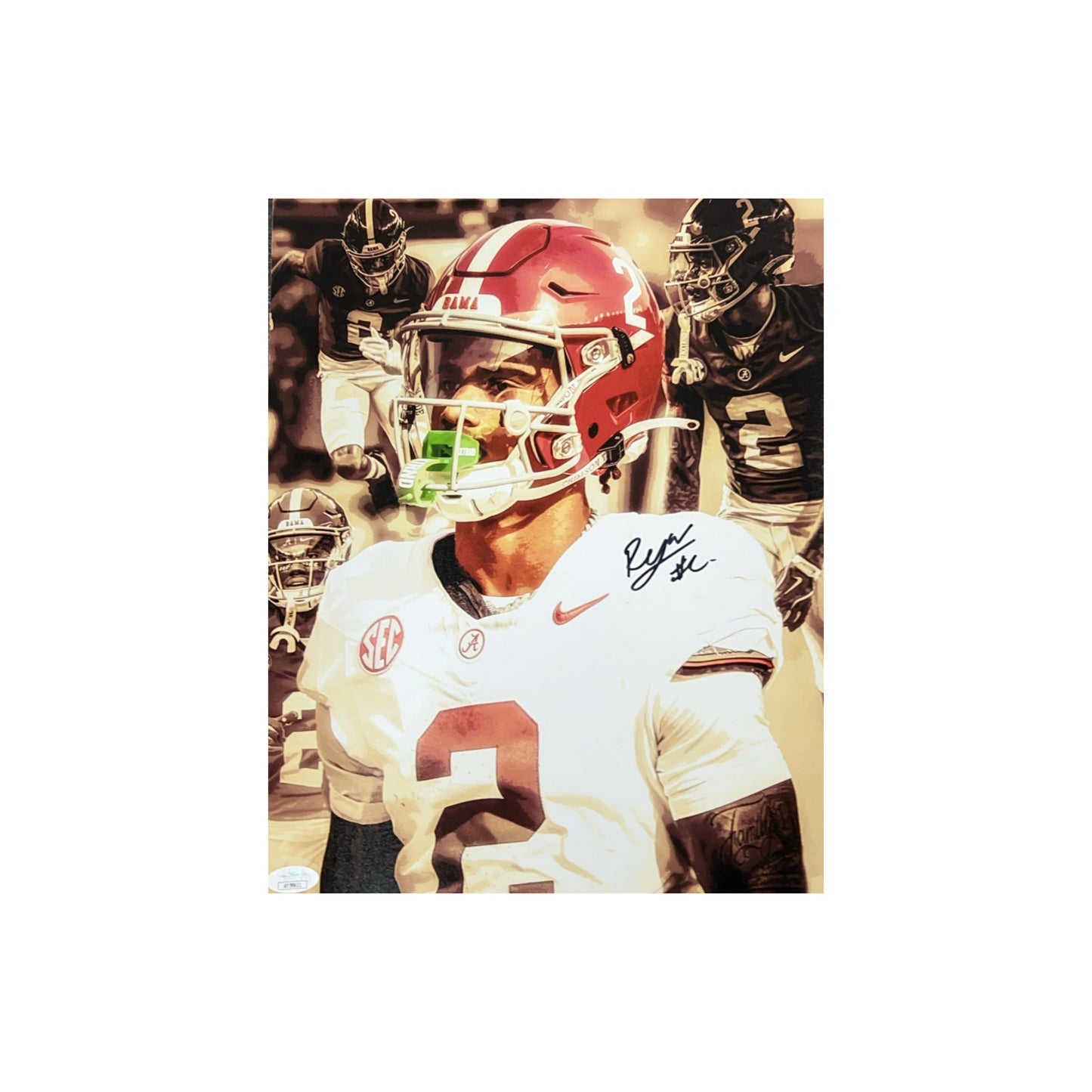 Ryan Williams Autographed Alabama Crimson Tide Edit 11x14 JSA - Unframed