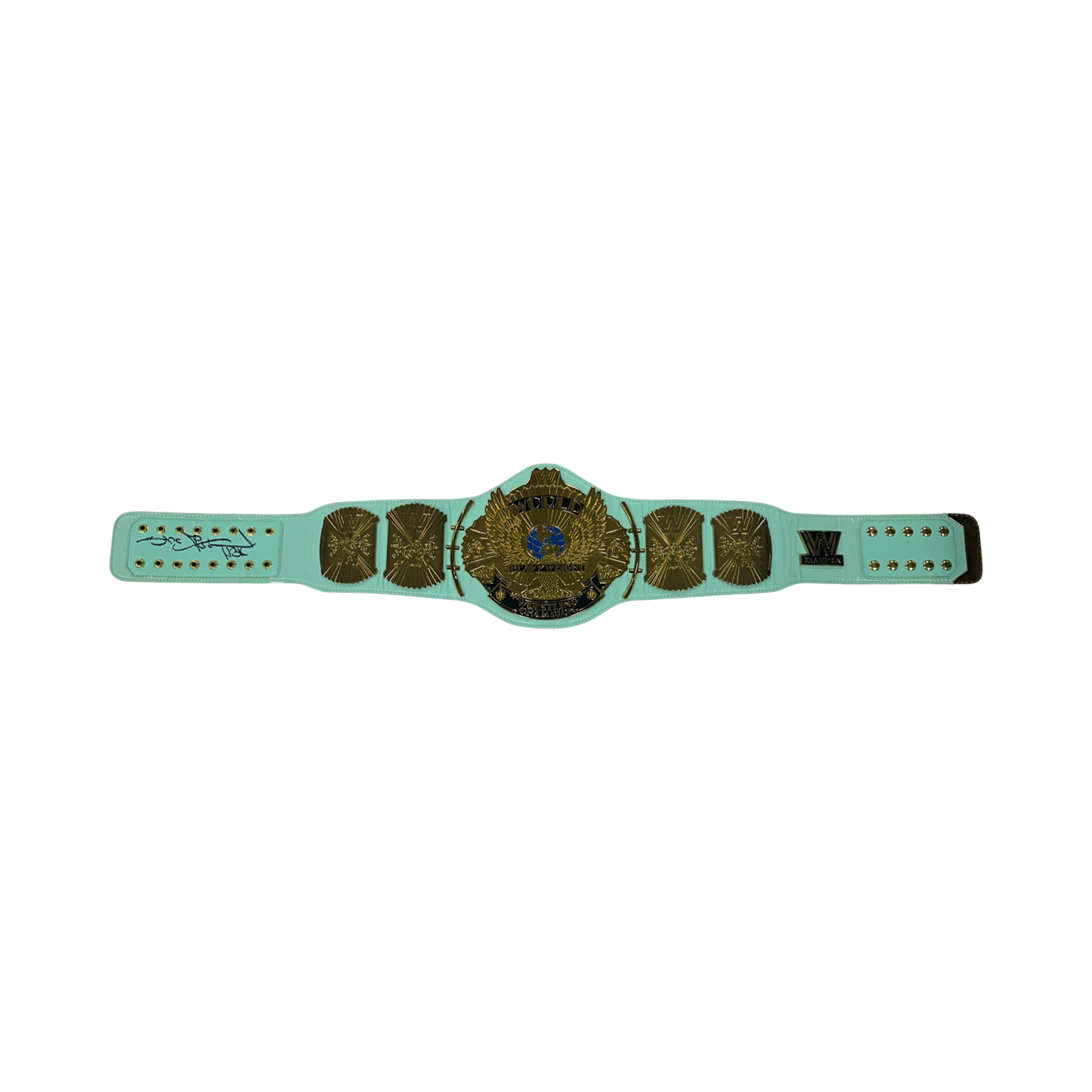 Shawn Michaels Autographed WWE Blue Winged Eagle Championship Belt Beckett