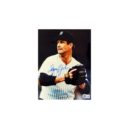 Tommy John Autographed New York Yankees 8x10 Beckett