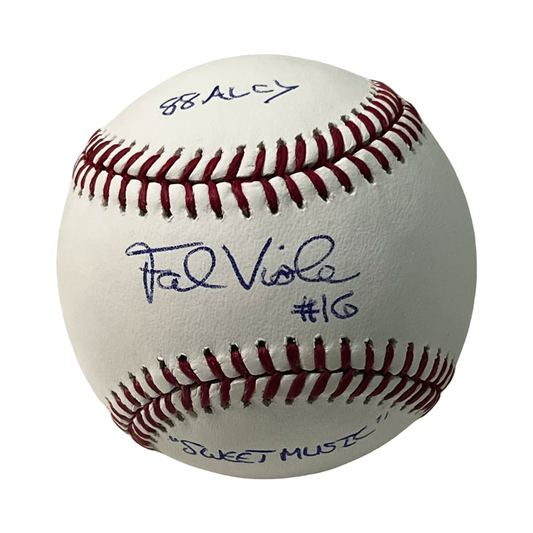 Frank Viola Autographed OMLB "88 AL CY & Sweet Music" Inscriptions Beckett