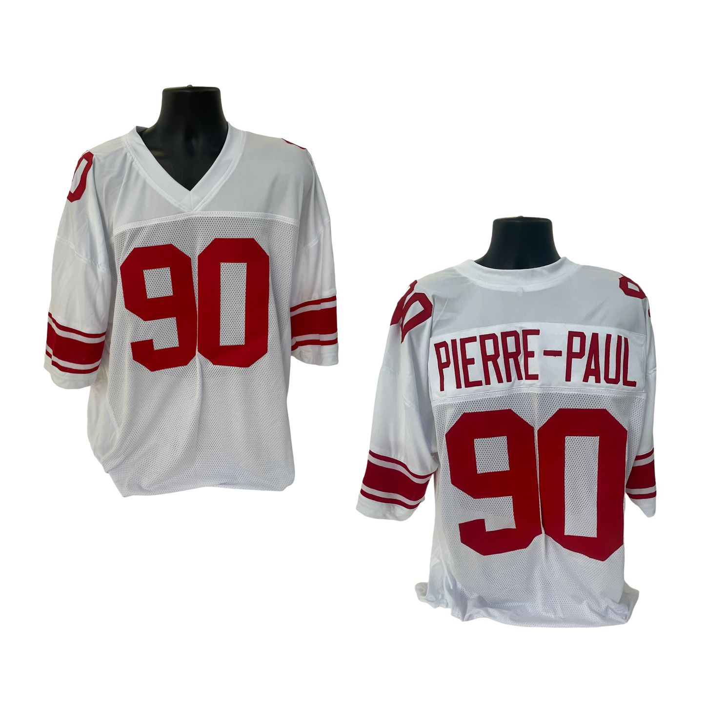 Jason Pierre-Paul Unsigned New York  Custom White Jersey Size XL