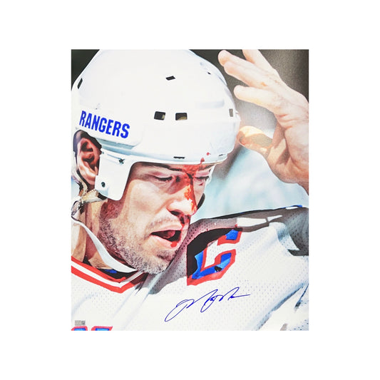 Mark Messier Autographed New York Rangers Bloody Face 16x20 Steiner CX