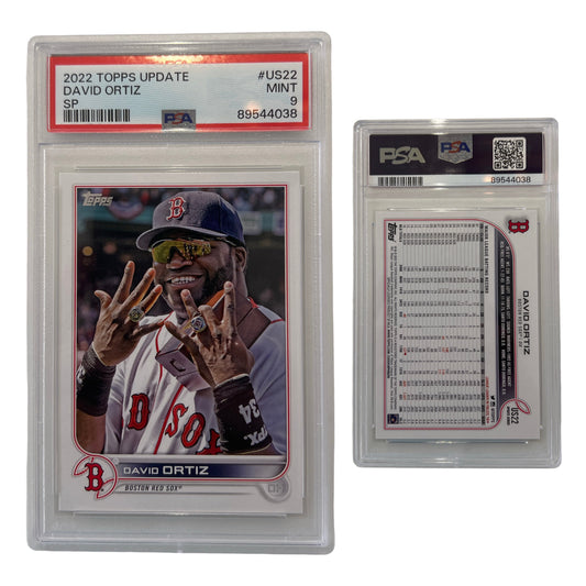 2022 David Ortiz Topps Update SP #US22 PSA MINT 9
