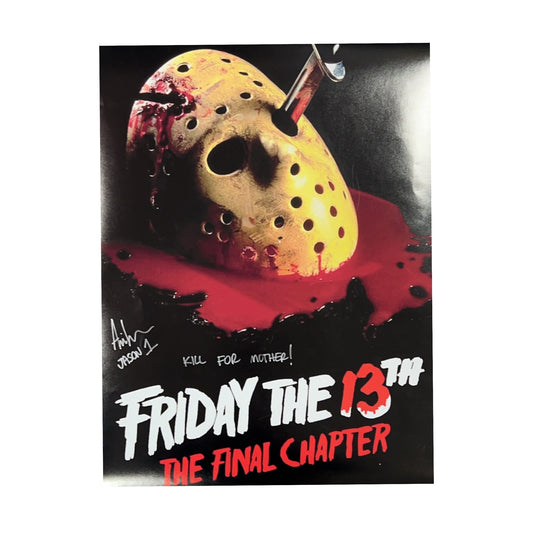 Ari Lehman Autographed Friday The 13th 16x20 "Kill For Mother! Jason 1" Inscription Steiner CX