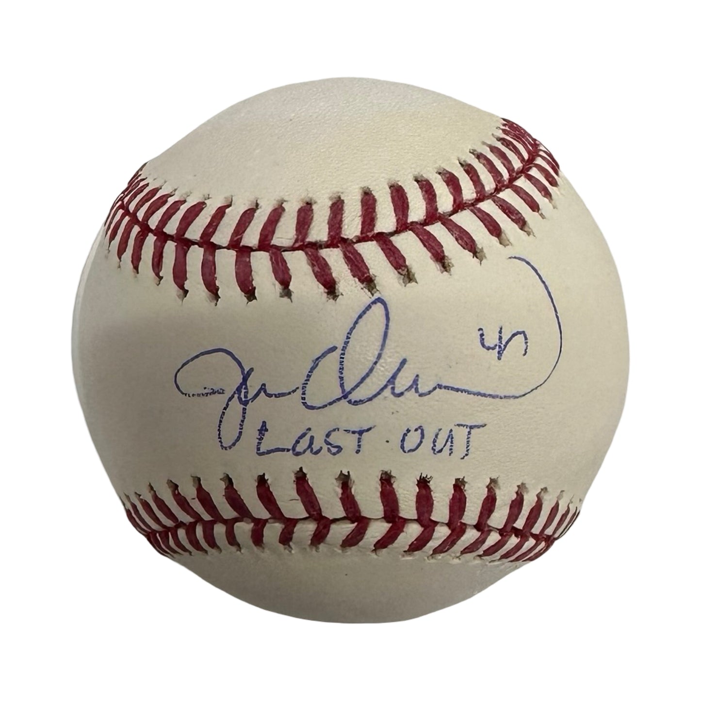 Jesse Orosco Autographed OMLB Inscribed Last Out Beckett