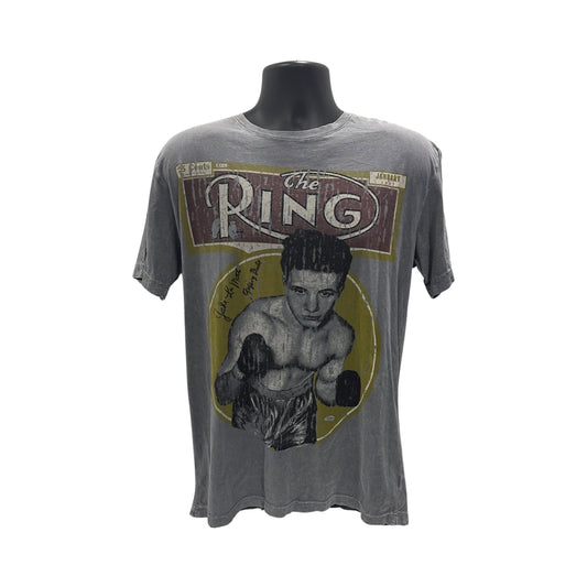 Jake LeMotta Autographed Boxing "The Ring" T-Shirt Steiner