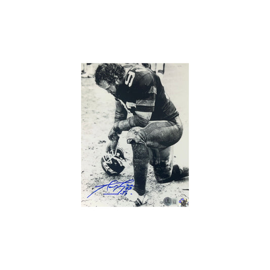 Marty Lyons Autographed New York Jets Kneel 8x10 Beckett
