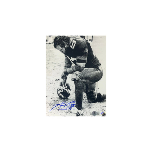 Marty Lyons Autographed New York Jets Kneel 8x10 Beckett