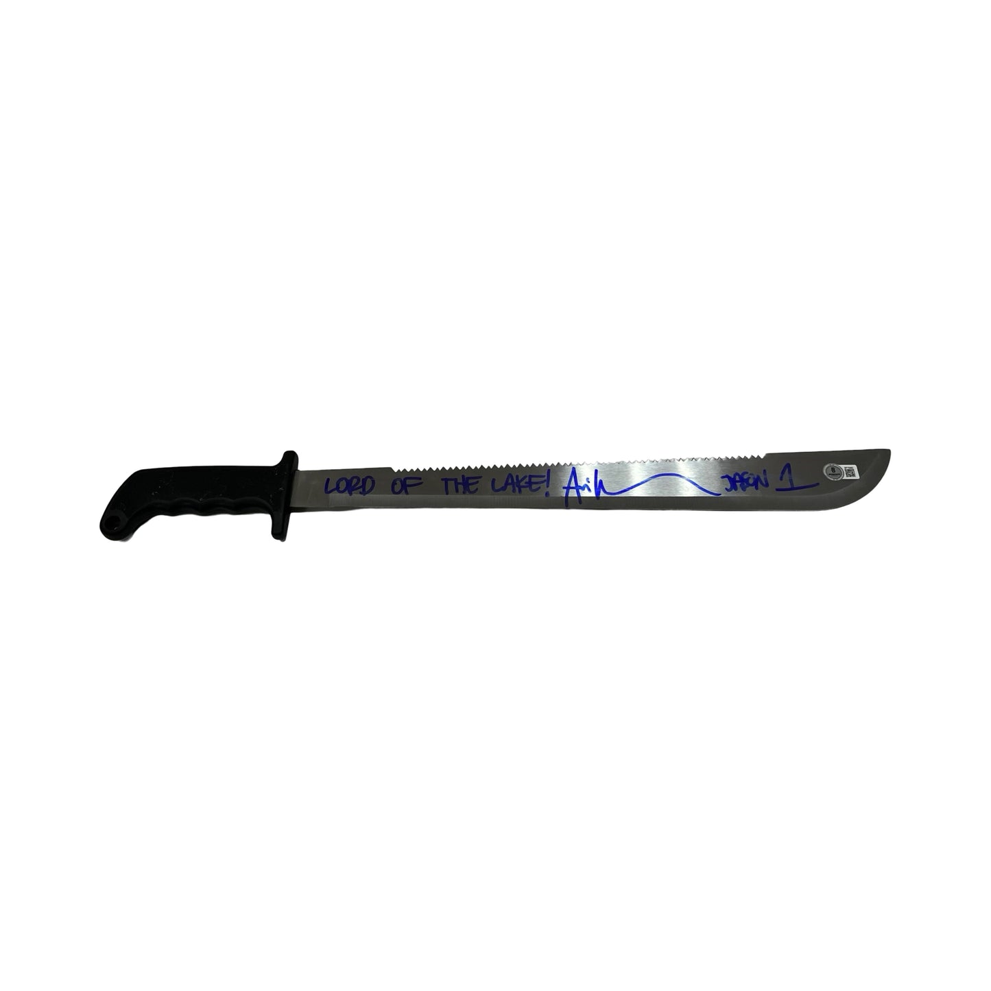 Ari Lehman Autographed Jason Voorhees Friday the 13th Machete Lord Of The Lake!, Jason 1 Inscriptions Blue Ink Beckett