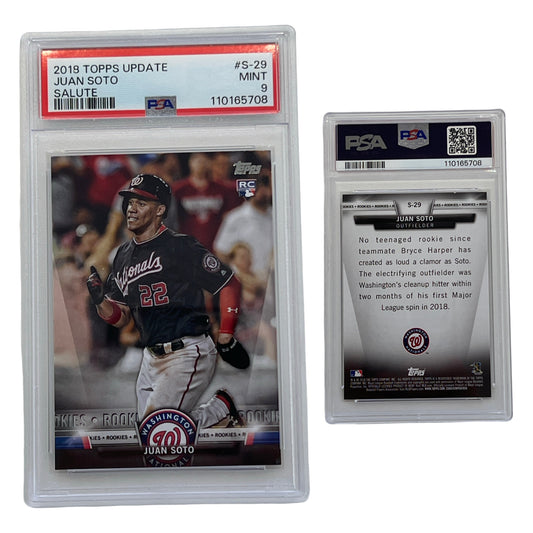 2018 Juan Soto Topps Update Salute #S-29 PSA MINT 9