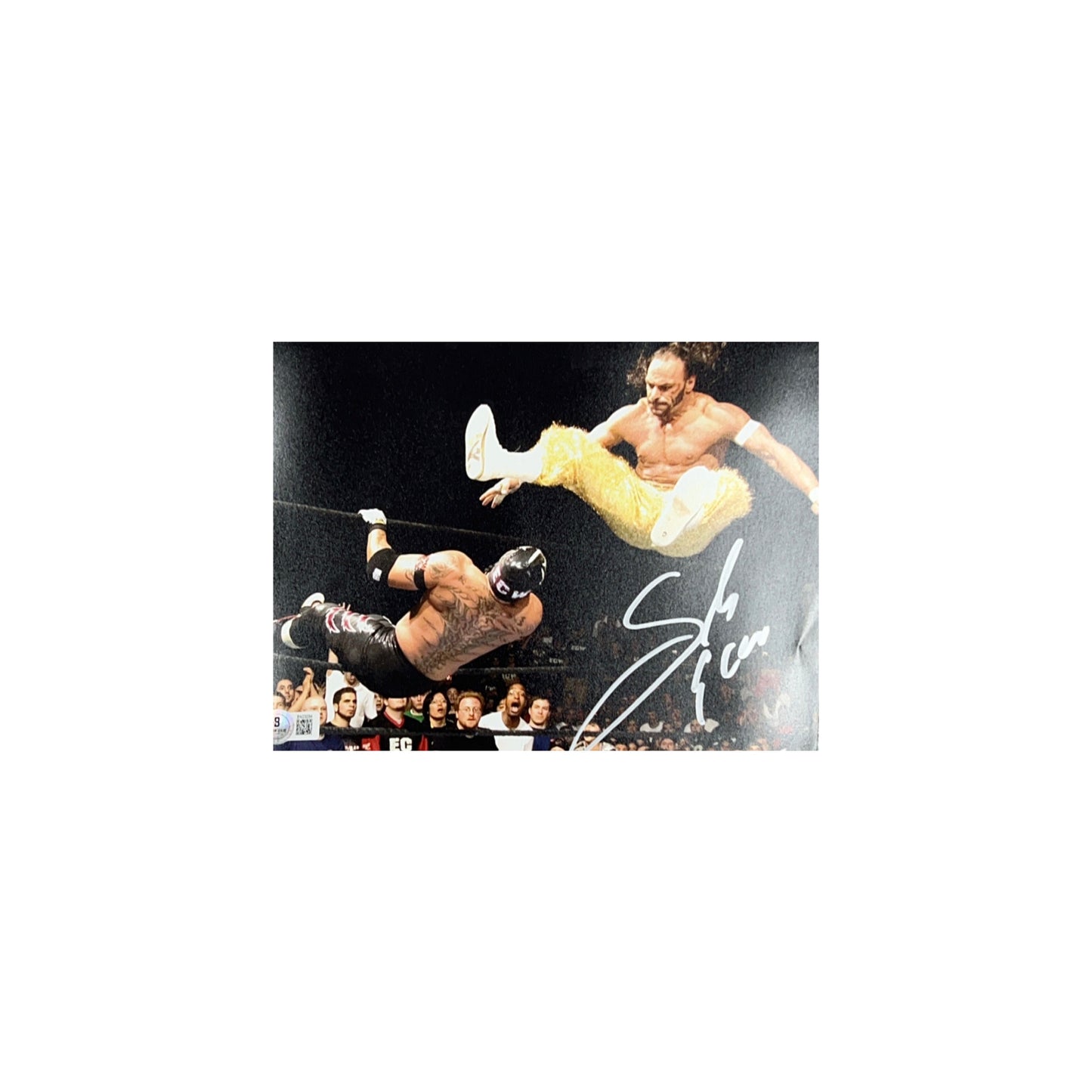 Sabu Autographed WWE ECW Leg Drop 8x10 Beckett