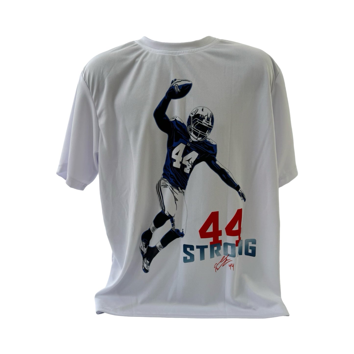 Ahmad Bradshaw 44 Strong Spike White T-Shirt