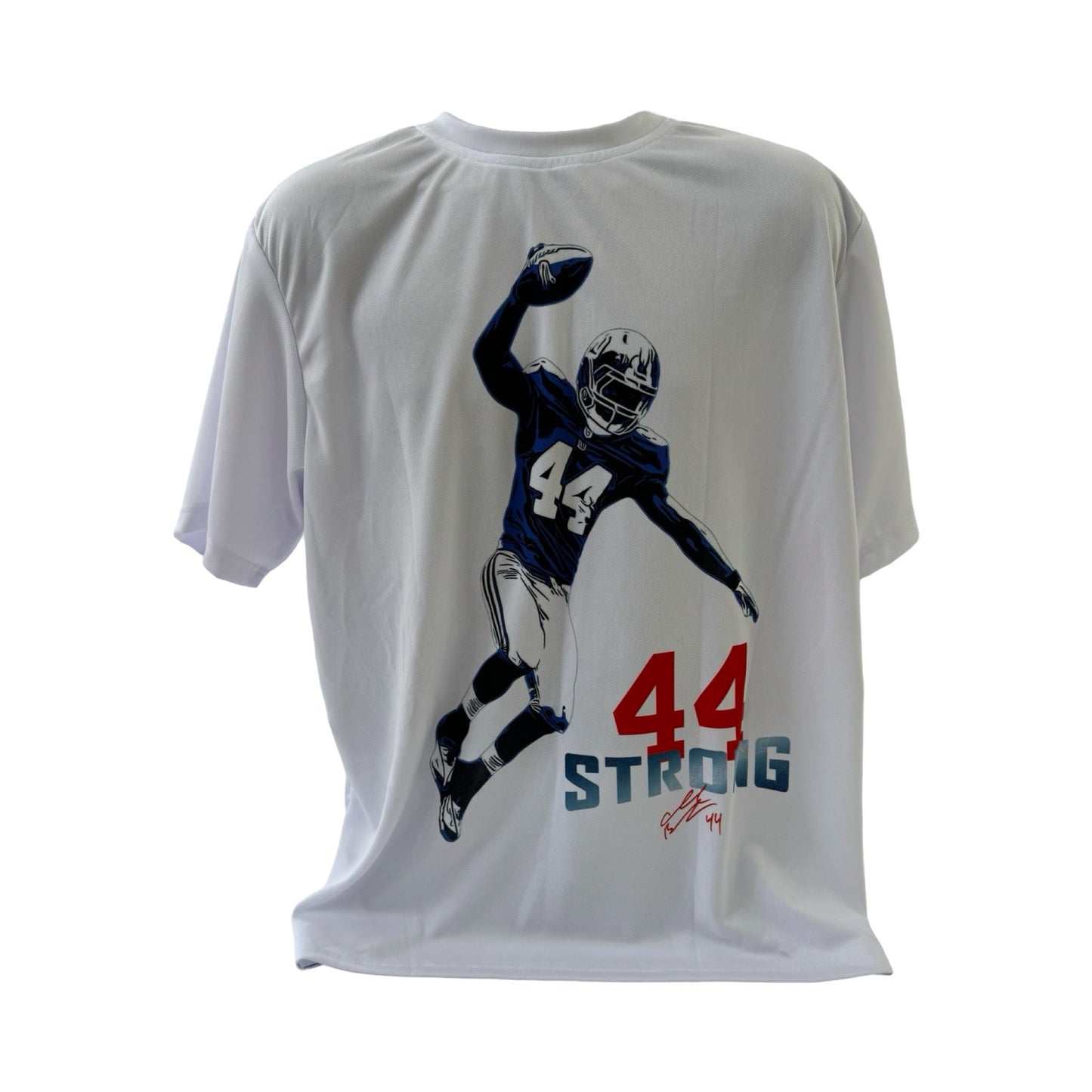 Ahmad Bradshaw 44 Strong Spike White T-Shirt - Medium