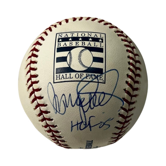 Ryne Sandberg Autographed Hall Of Fame Logo Baseball PSA