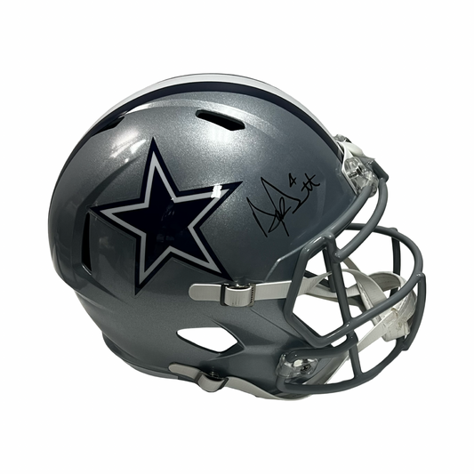 Dak Prescott Autographed Dallas Cowboys Speed Replica Helmet JSA