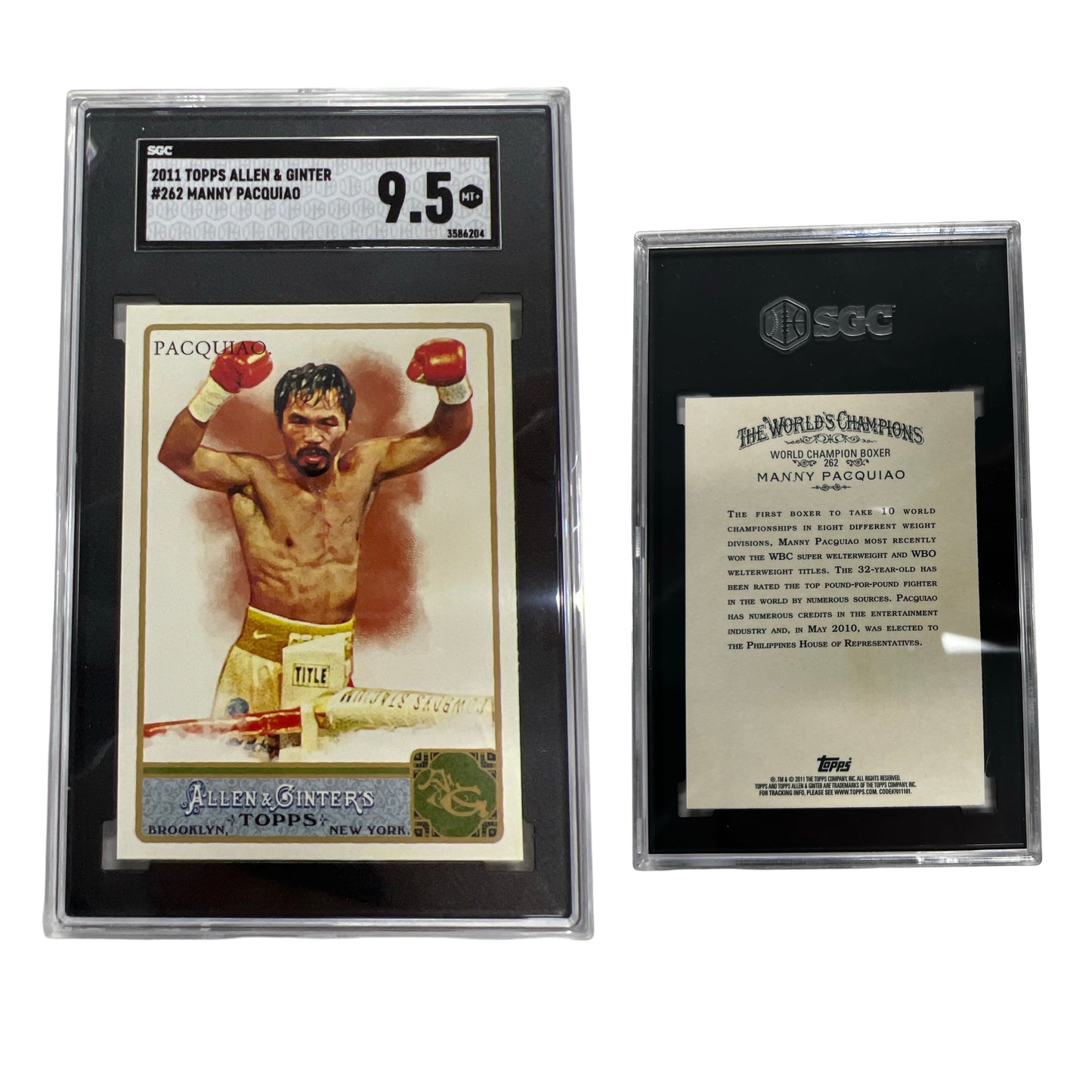 2011 Manny Pacquiao Topps Allen & Ginter #262 SGC 9.5