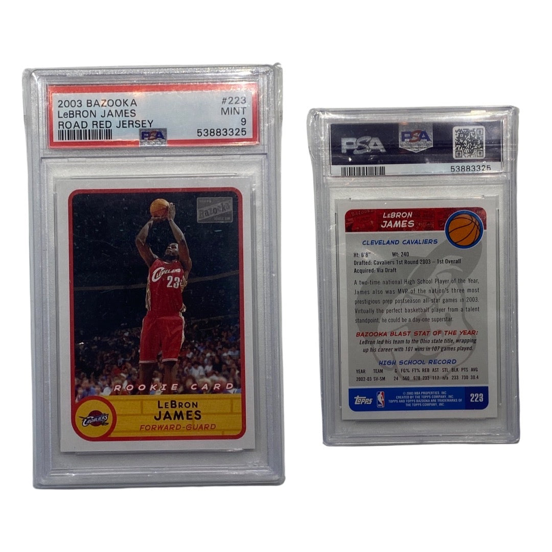 2003 LeBron James Bazooka #223 Beckett MINT 9