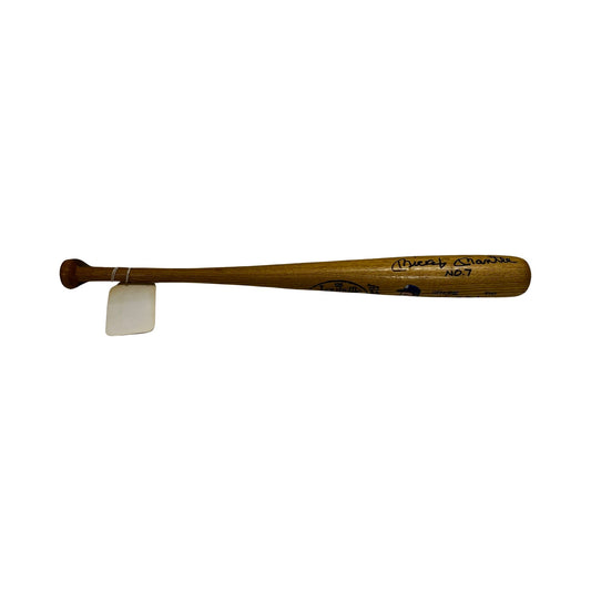 Mickey Mantle Autographed New York Yankees Mini Baseball Bat JSA