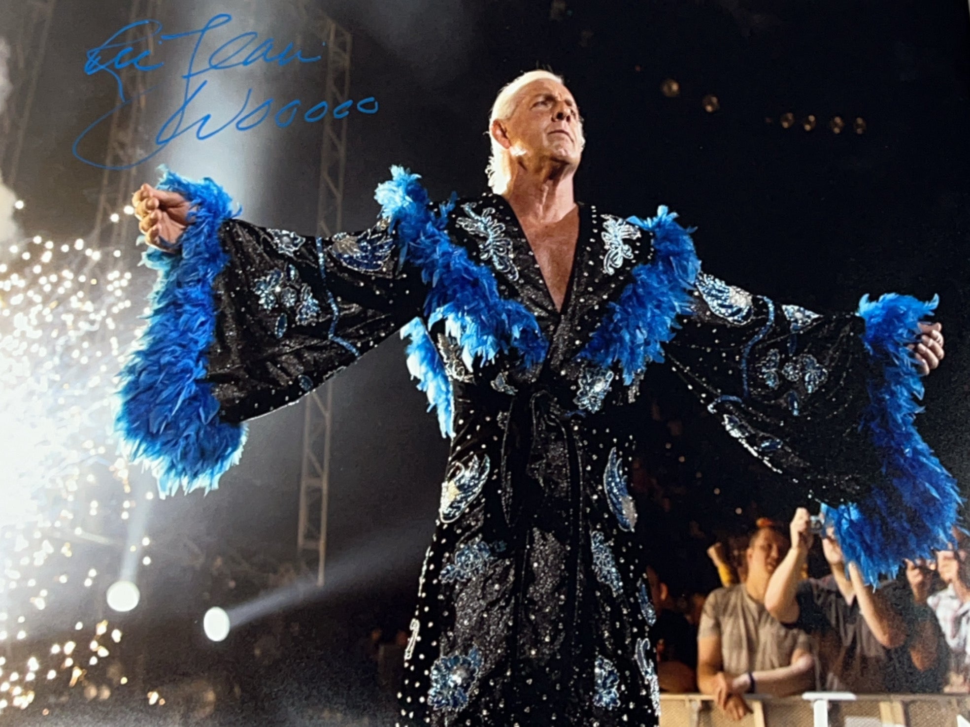 Ric Flair Autographed WWF/WWE Black Robe 16x20 
