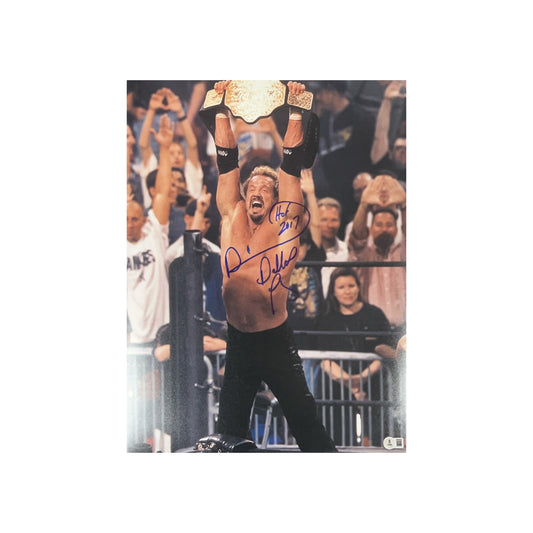 Diamond Dallas Page Autographed WWF/WCW Big Gold 16x20 "HOF 17" Inscription Beckett
