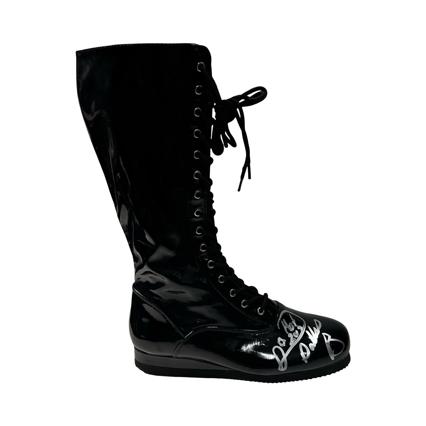 Diamond Dallas Page Autographed WWF/WCW Black Mini Boot "HOF 2017" Inscription Beckett