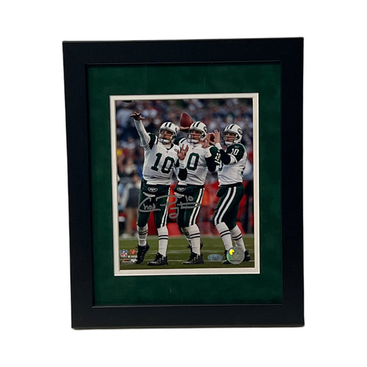 Chad Pennington Autographed New York Jets Triple Exposure Framed 8x10 Steiner