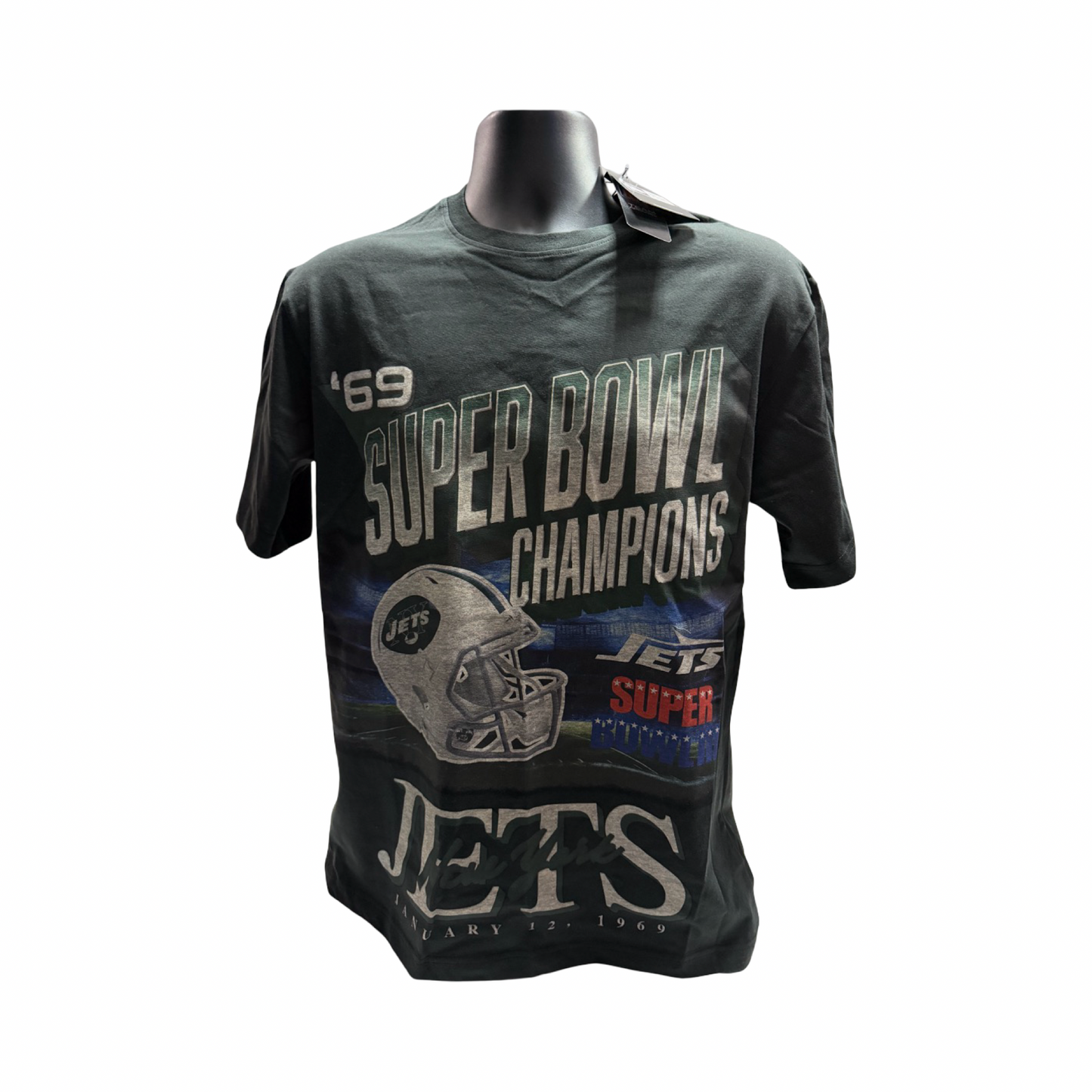 Jets Super Bowl Champions T Shirt Large