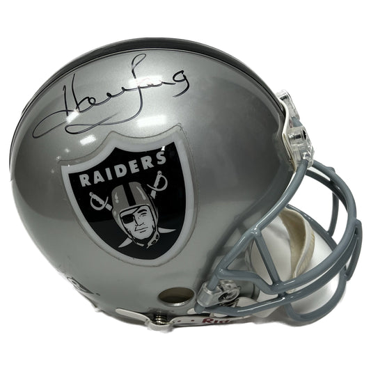 Howie Long Autographed Las Vegas Raiders Proline Authentic Helmet JSA