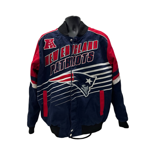 New England Patriots Vintage Bomber Jacket - Size XL