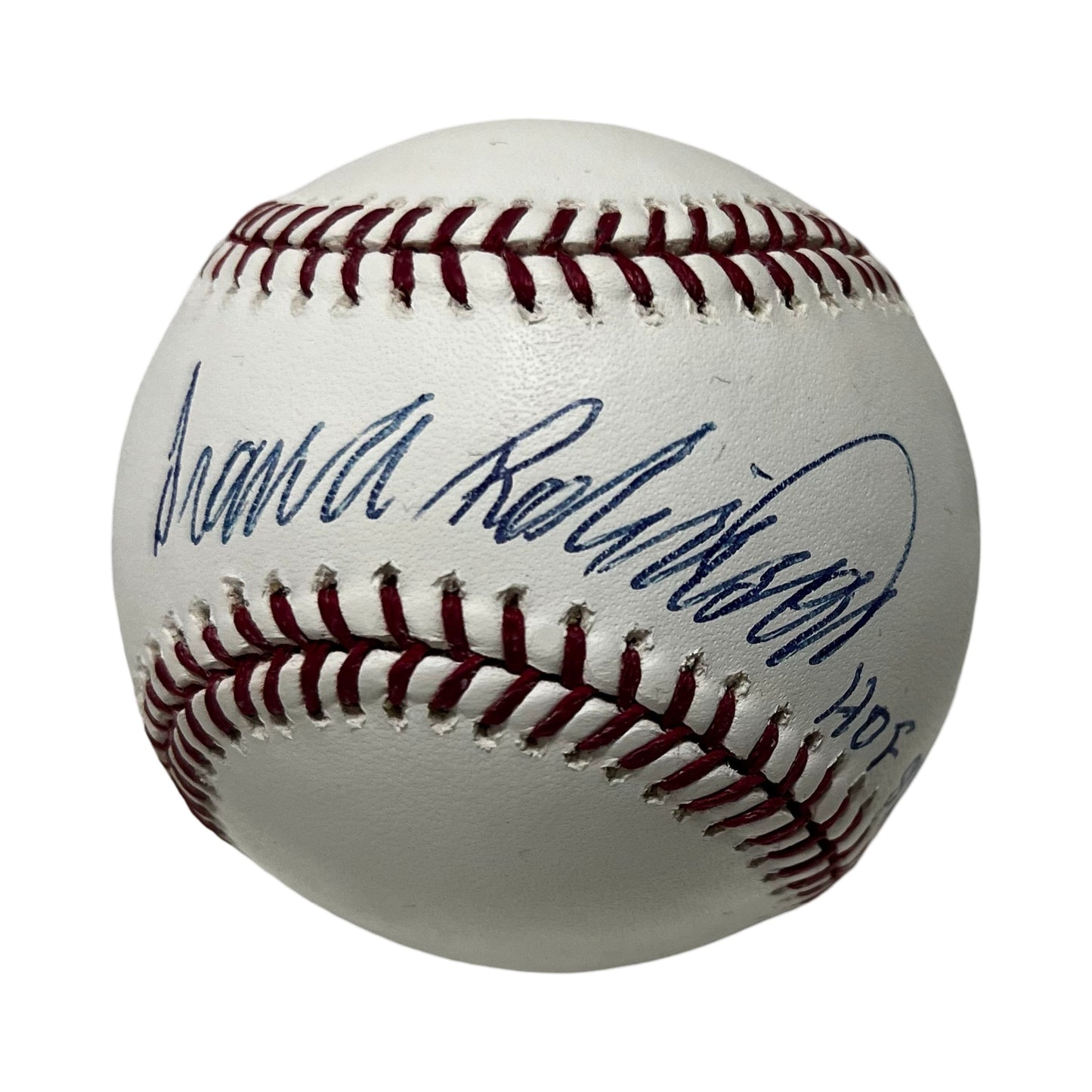 Frank Robinson Autographed OMLB HOF 82 Inscription Steiner