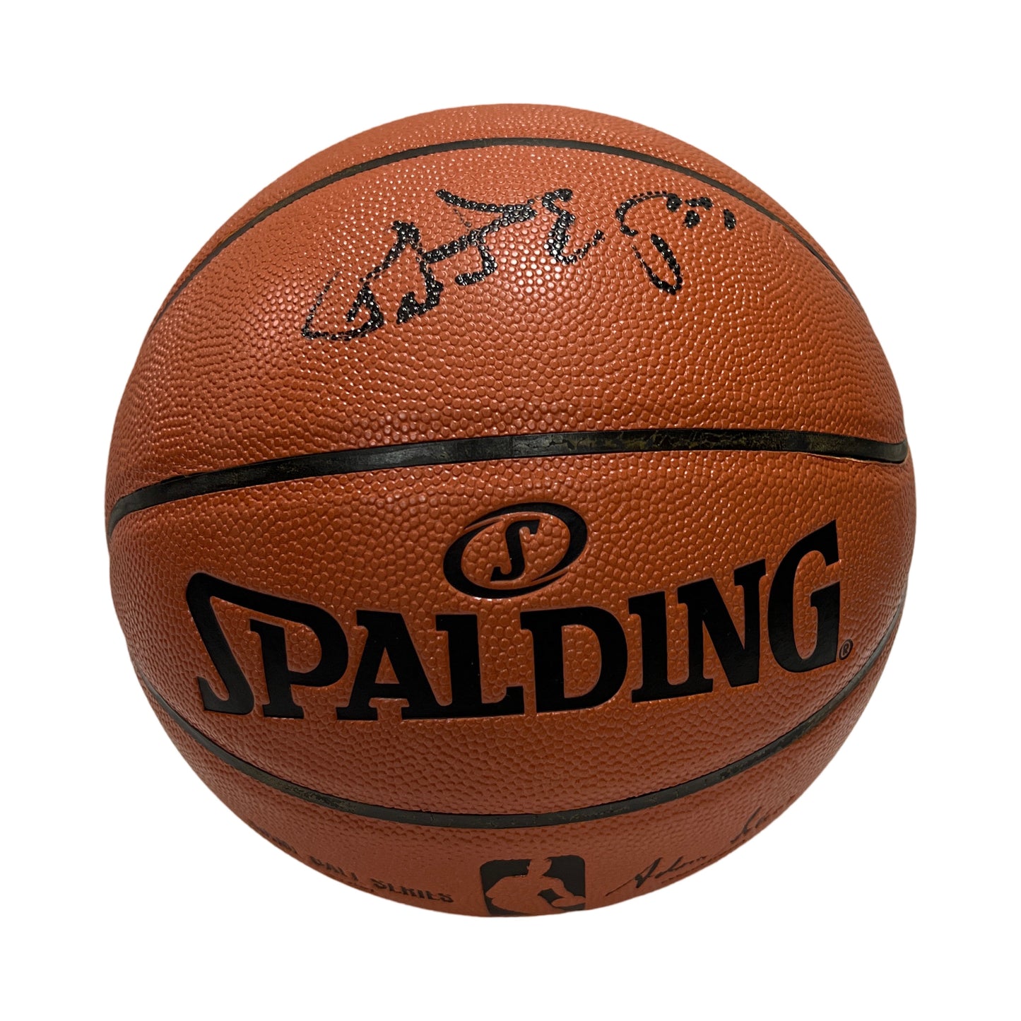 Patrick Ewing Autographed New York Knicks Spalding Game Series Basketball Steiner CX