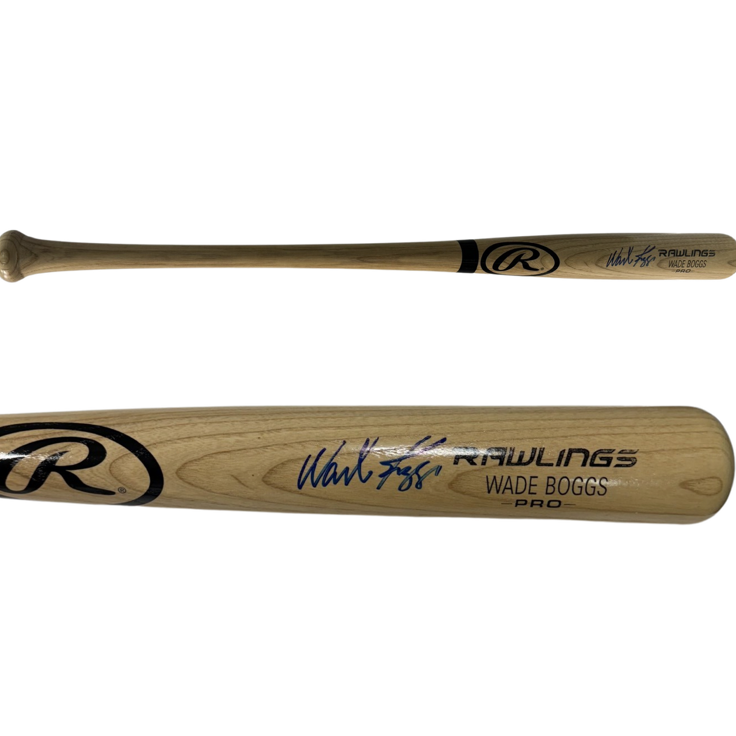 Wade Boggs Autographed Rawlings Pro Bat Tri Star