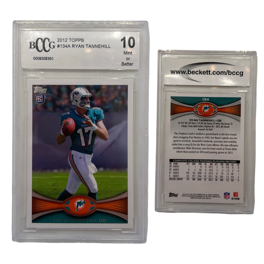 2012 Topps #134A Ryan Tannehill Beckett BCCG 10