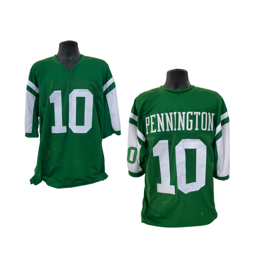 Chad Pennington Unsigned New York Jets Custom Green Jersey Size XL