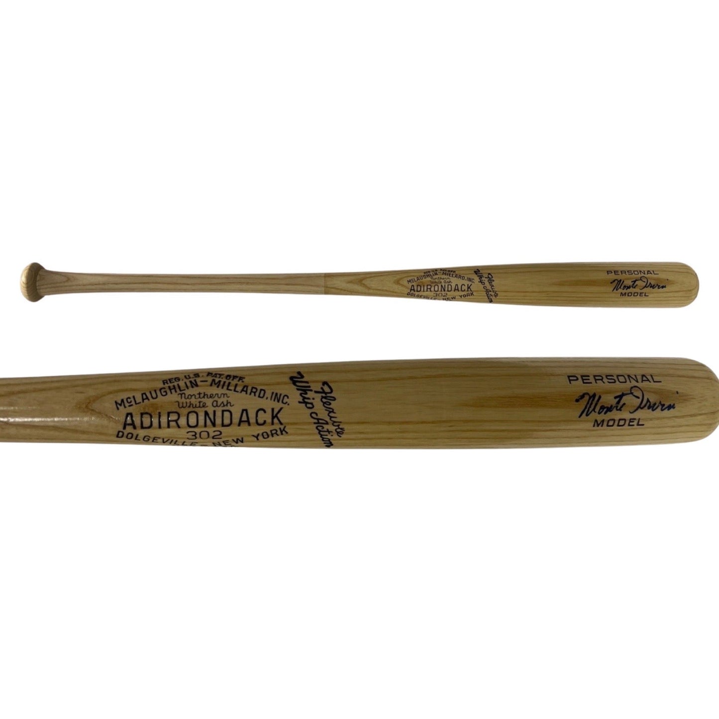 Monte Irvin Autographed Adirondack Personal Model Bat Beckett