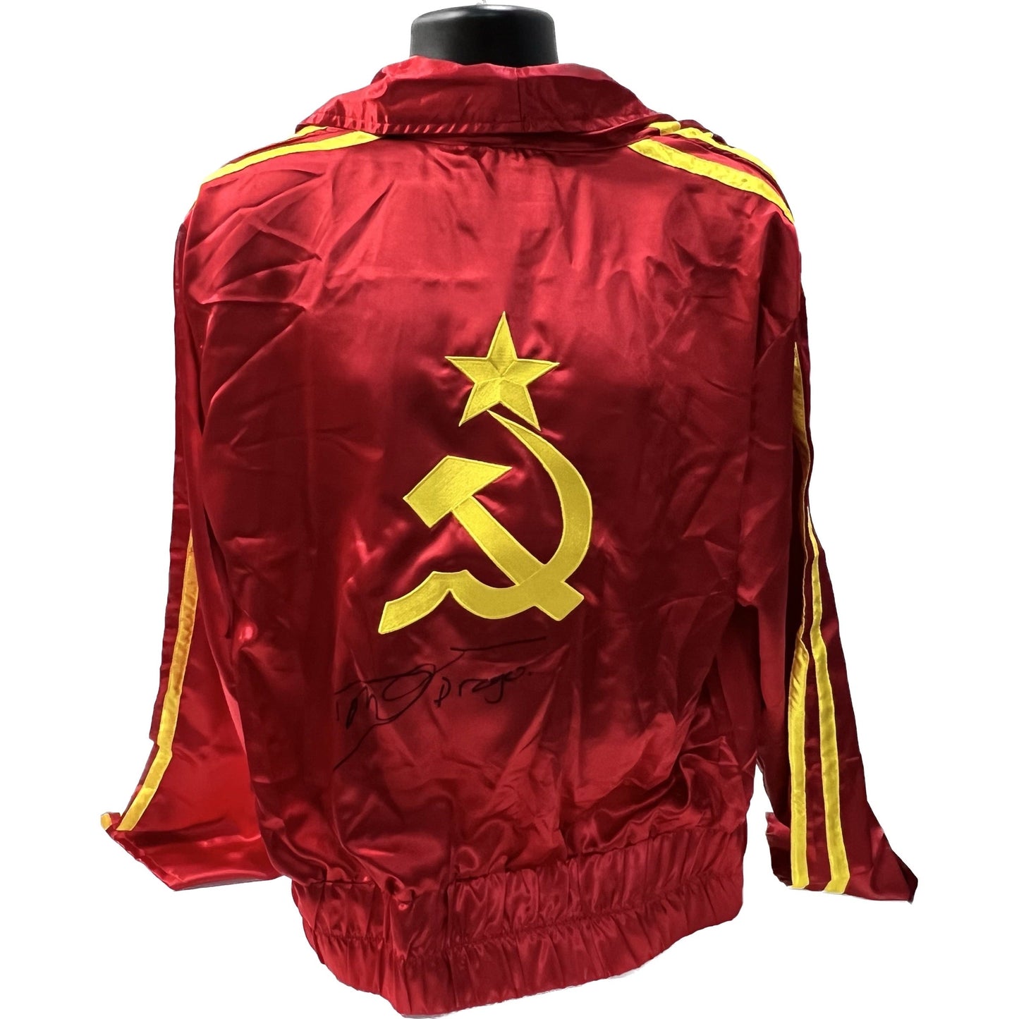 Dolph Lundgren "Ivan Drago" Autographed ROCKY BALBOA Boxing Jacket ASI Proof