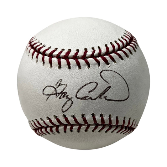 Gary Carter Autographed OMLB Black Ink JSA