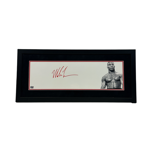 Mike Tyson Autographed Framed 8x26 Fitterman