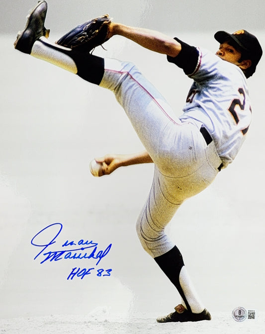 Juan Marichal Autographed San Fransisco Giants Spotlight "HOF 93" 11x14 Beckett