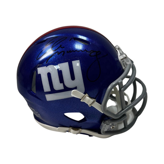 Eli Manning Autographed New York Giants Speed Mini Helmet JSA