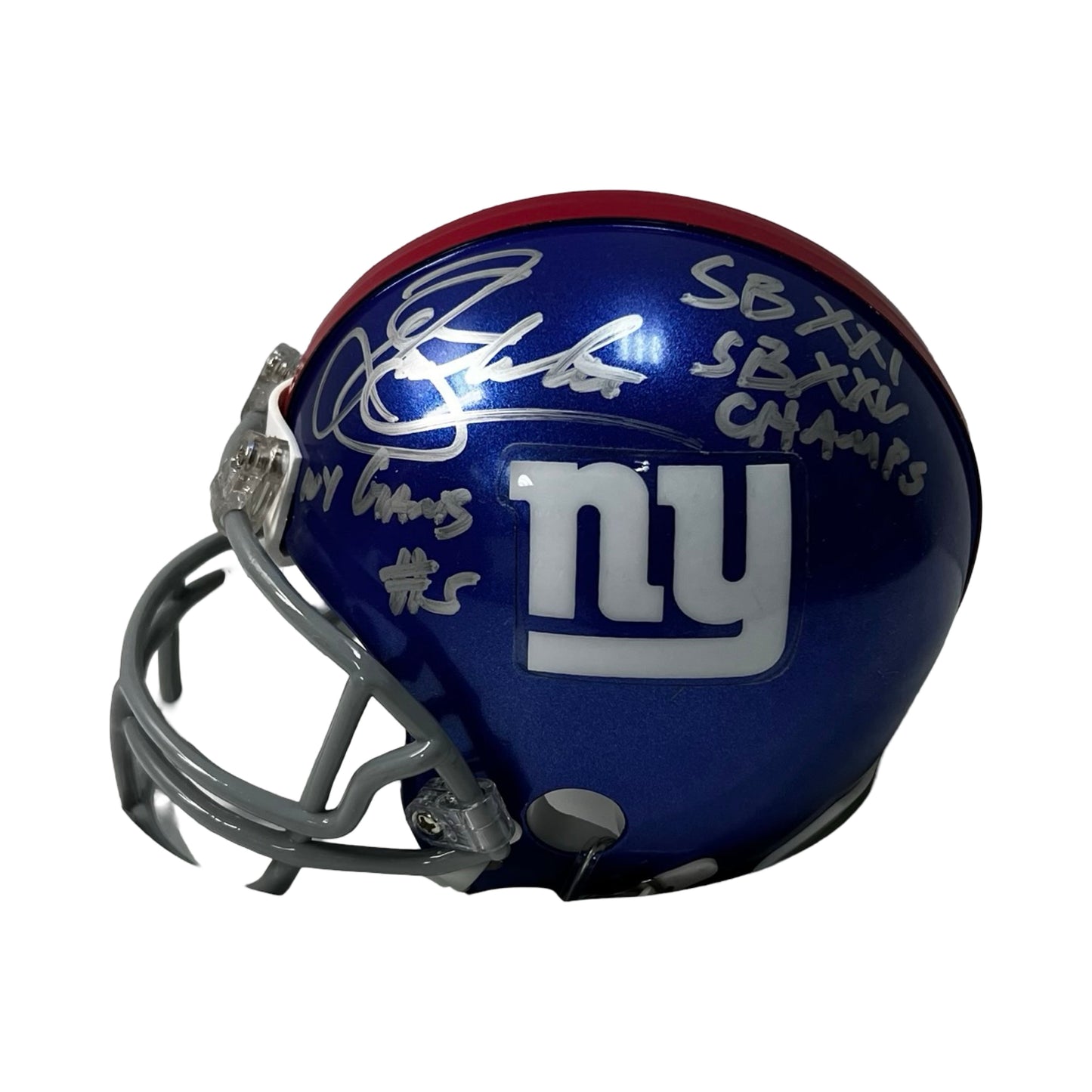 Sean Landeta Autographed New York Giants Speed Mini Helmet "SB XXI, SB XXV Champs & NY Giants #5" Inscription Beckett