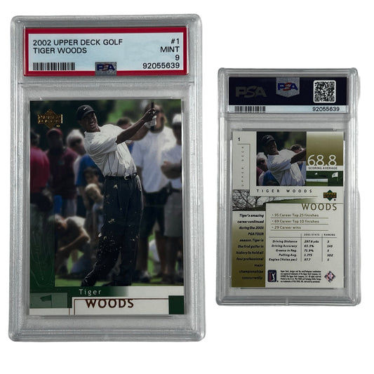 2002 Tiger Woods Upper Deck Golf #1 PSA MINT 9