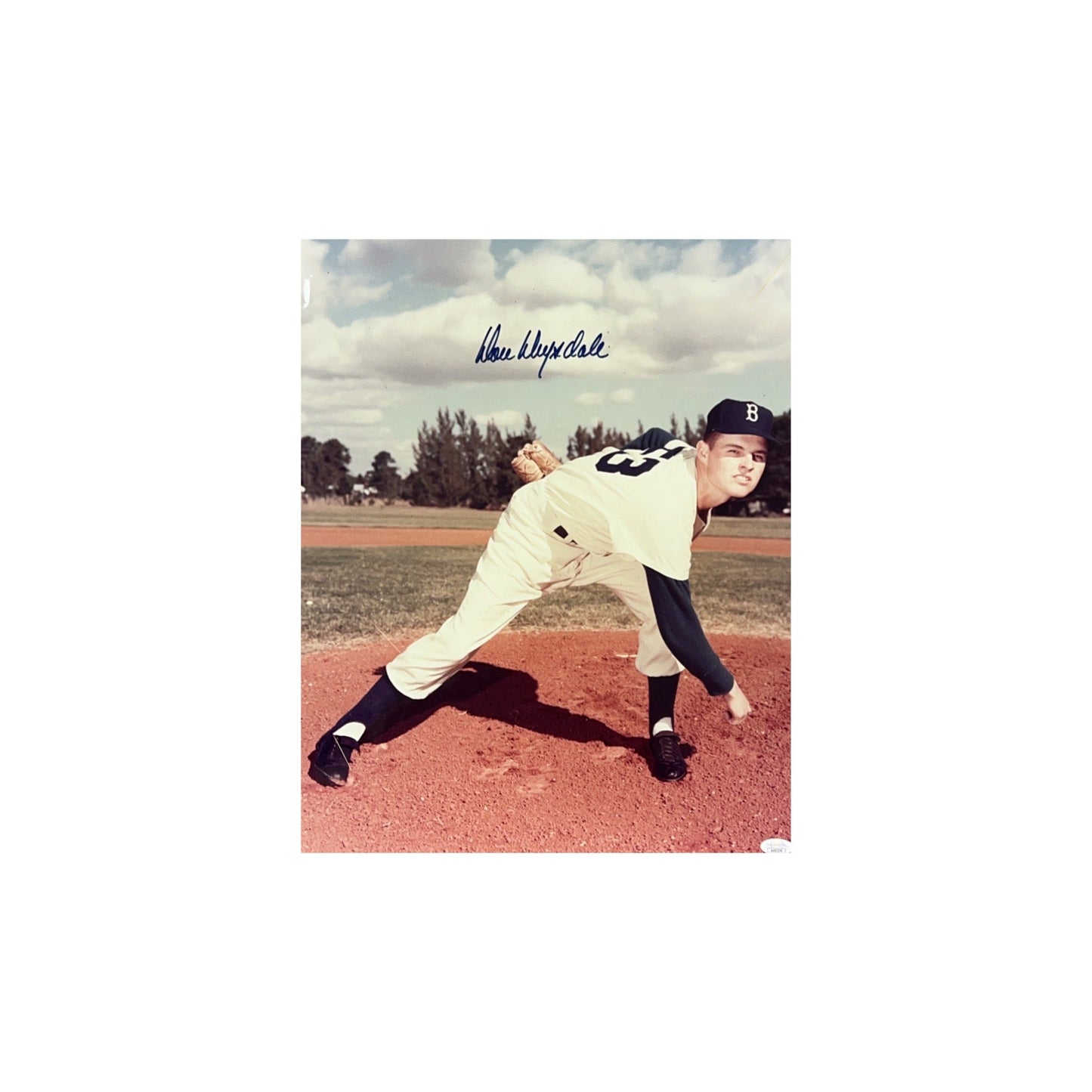 Don Drysdale Autographed Brooklyn Dodgers Spring Training 16x20 JSA